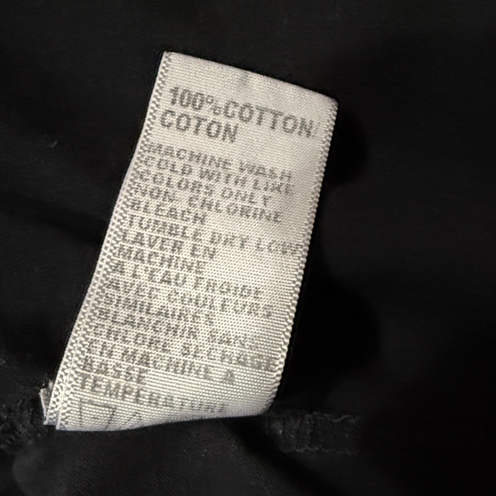 James Perse black Long Sleeve collared slub cotton Shirt size 5 - Picture 10 of 10
